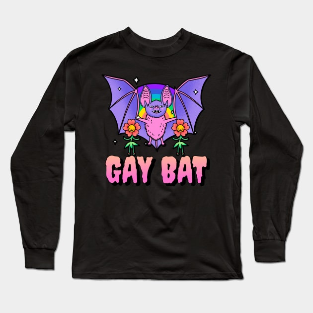 Gay Bat Long Sleeve T-Shirt by Ghoulverse